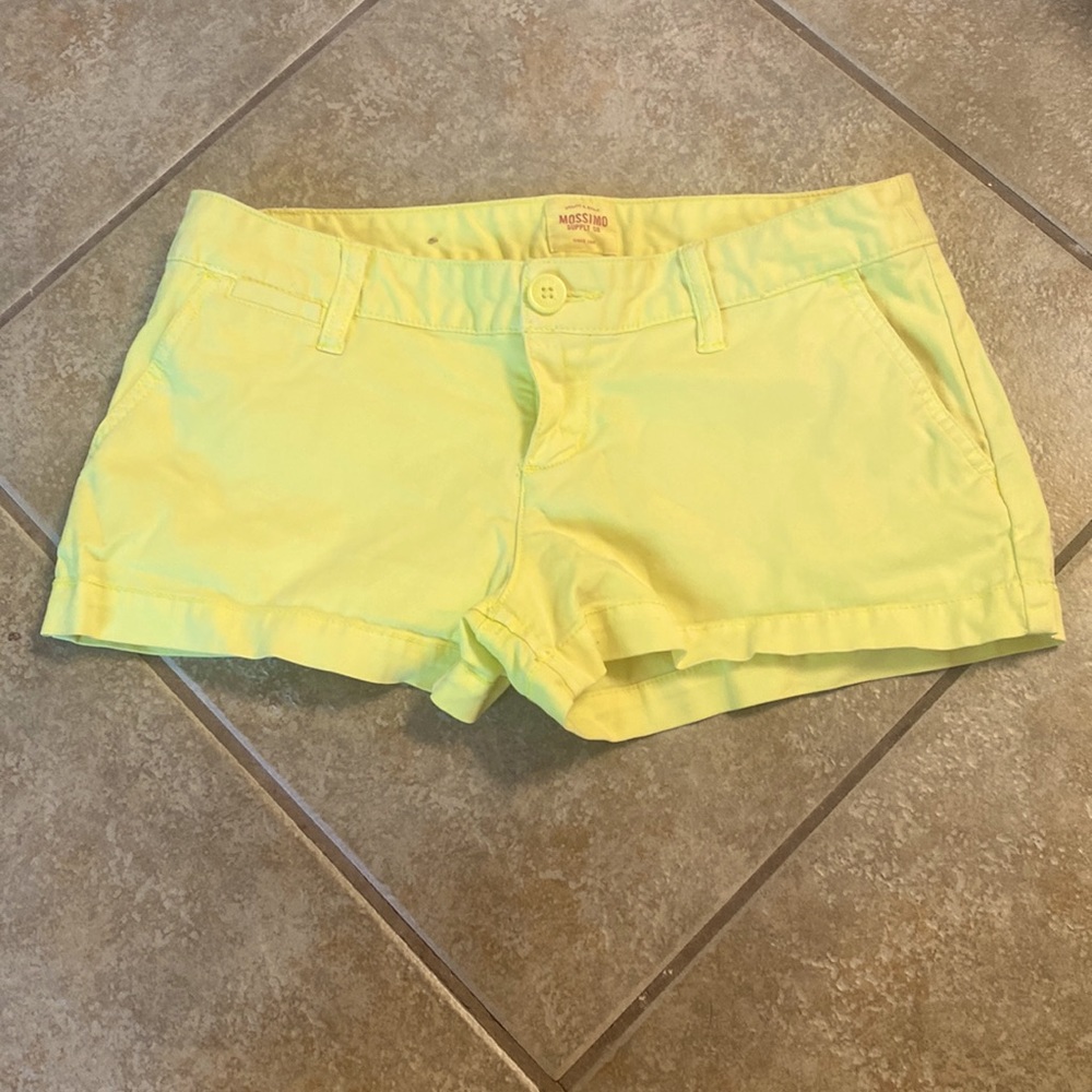 Missimo neon yellow shorts Size 5/6